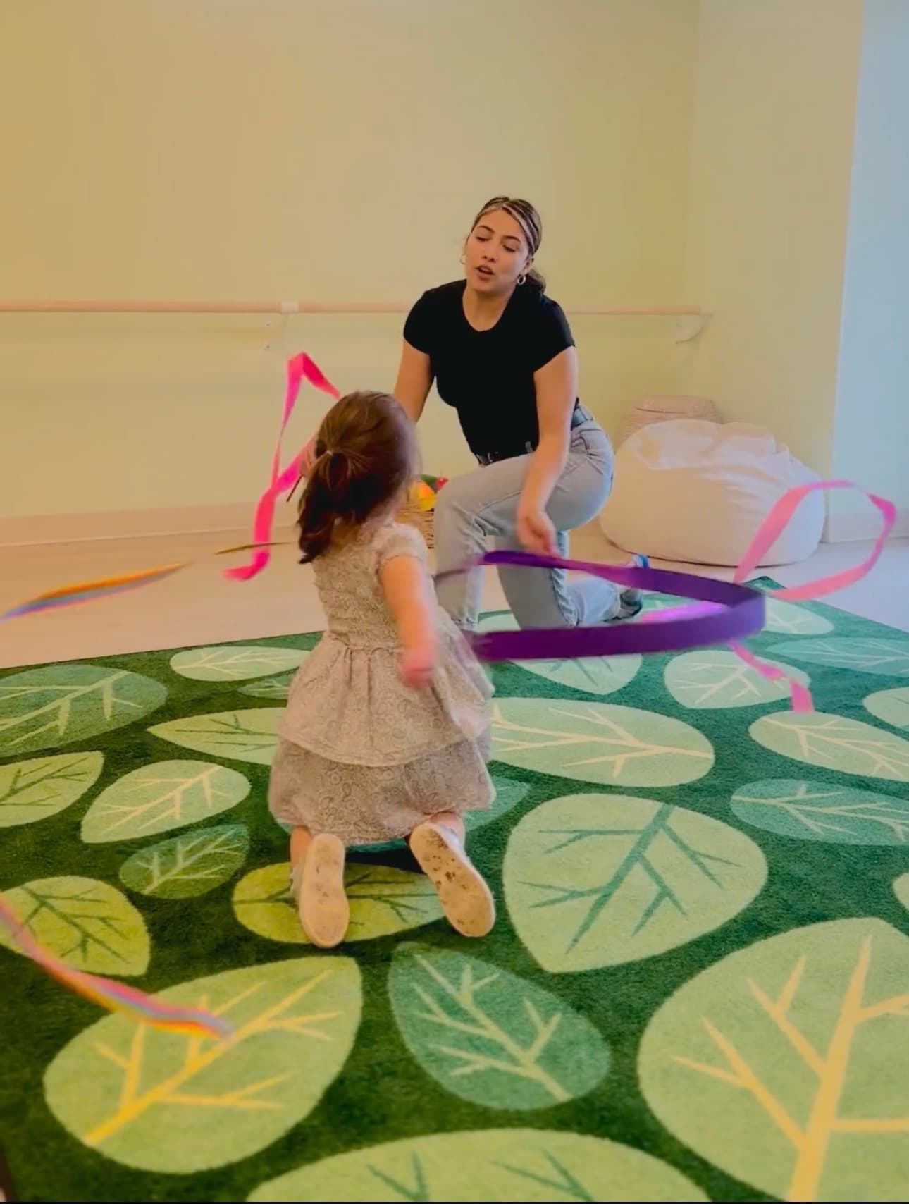 Child engaged in Dance & Gymnastics activity